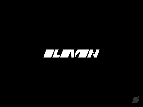 Eleven Logo Design, Jdm Garage, Song Background, Eleven Eleven, Eleven 11, Gym Logo, Lyrics Song, Text Logo Design, Logo Design Inspiration Branding