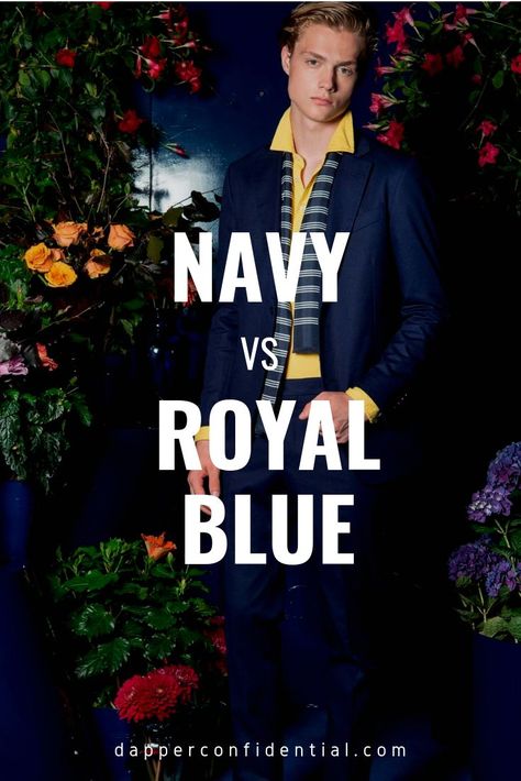 Patterns and colors change with the season, hems lengthen or shorten, and silhouettes widen or go thinner, but throughout every trend, there’s always one notion with some degree of truth: Whether it's royal or navy, you can’t ever go wrong with blue. #mensstyle #fashion #royalblue #navy Men's Workwear Fashion, Royal Blue Suit, Blue Suit Men, Streetwear For Men, Mens Fashion Work, Man Dressing Style, Mens Fashion Photography, Suit Men, Mens Fashion Urban