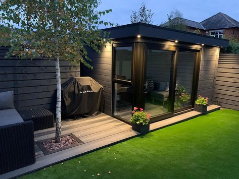 Small Garden Room Ideas, Garden Ideas Ireland, Small Garden Gazebo, Garden Office Ideas, Garden Rooms Uk, Small Garden Office, Small Summer House, Contemporary Garden Rooms, Garden Room Ideas