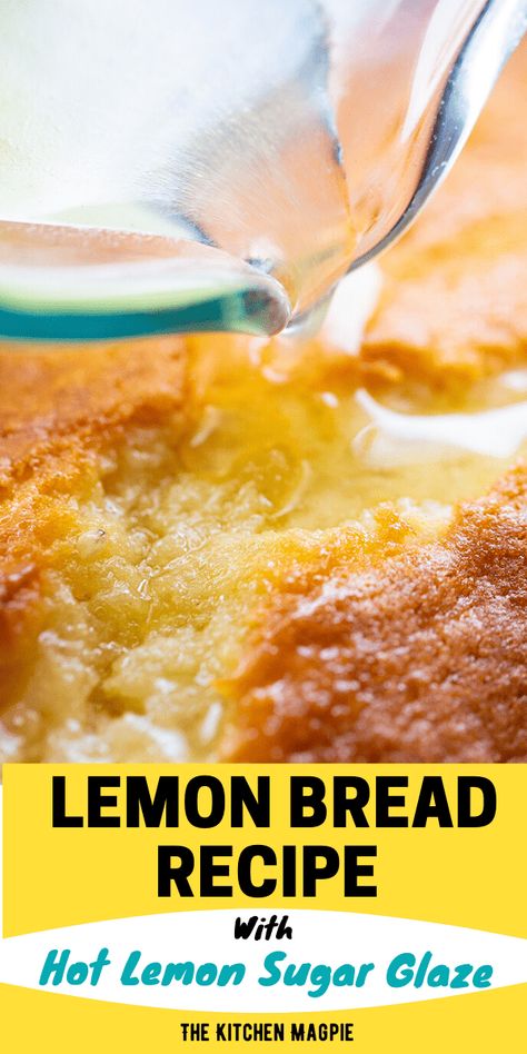 Lemon Loaf Bread, Easy Lemon Bread, Lemon Bread Recipe, Loaf Bread Recipe, Lemon Bread Recipes, Lemon Loaf Recipe, Lemon Loaf Cake, Lemon Frosting, Hot Bread