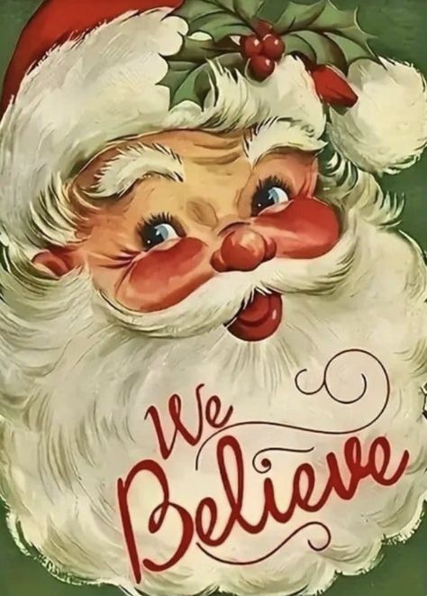 Santa Paintings, Old Time Christmas, Vintage Christmas Crafts, Xmas Pictures, Iphone Theme, Christmas Iphone, Santa Head, Vintage Christmas Images, Christmas Favorites