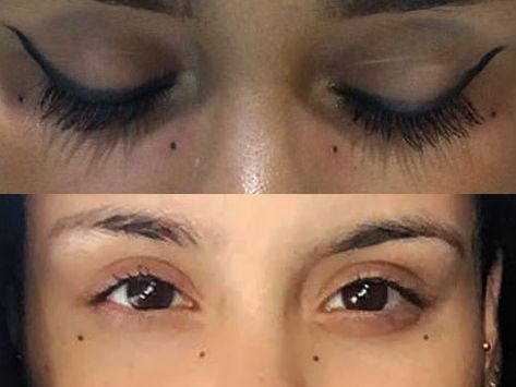 Kehlani Dots Face Tattoo | Steal Her Style Dot Tattoo Meaning, Kehlani Tattoo, Under Eye Tattoo, Dots Tattoo, Eye Tattoo Meaning, Small Face Tattoos, Mole Tattoo, Face Tats, Pocket Watch Tattoos