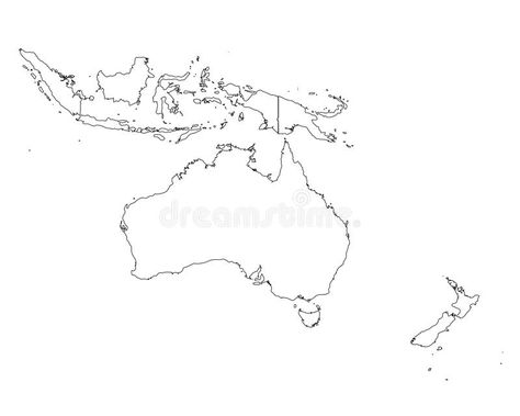 Oceania outline map. Vector illustration of oceania as blank map with borders of , #Affiliate, #map, #Vector, #Oceania, #outline, #illustration #ad Oceania Map, World Map With Countries, Asia Map, Color Drawing Art, Outline Illustration, Color Drawing, Map Vector, Reading Journal, Awesome Art