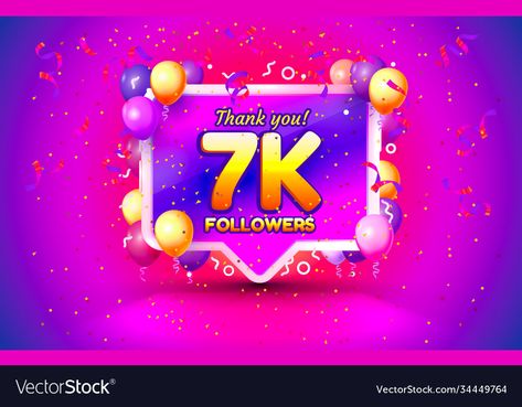 7k Followers Thank You, More Followers On Instagram, Church Poster Design, Diary Book, Church Poster, Photo Editing Tricks, 7k Followers, Social Media Design, Flower Art