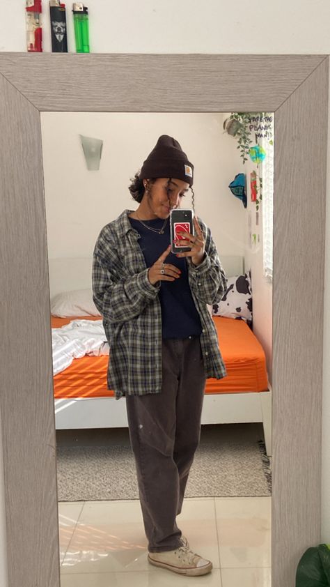 fit check idea Masc Lounge Outfit, Queer Aesthetic Outfit, Comfy Masc Outfits, Chubby Masc Outfits, Masc Winter Outfit, Plus Size Masc Fashion, Masc Fem Outfits, Masc Women Fashion, Masc Fall Outfits