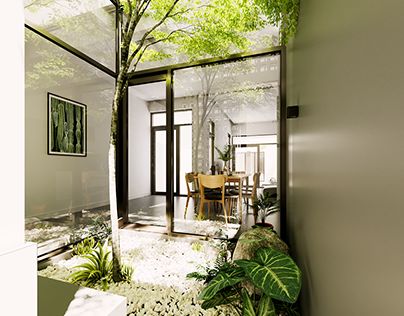 Small Courtyard Design Inside House, Minimal Small House, Small Courtyard House, Small Architecture, Duy Huynh, Courtyard Ideas, Small Courtyard, Nha Pho, City Homes