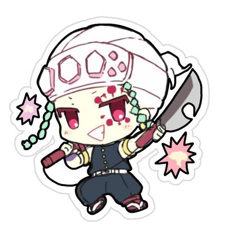 Anime Sticker Tengen Uzui Wallpaper, Kawaii Pfp, Anime Lineart, Final Fantasy Artwork, Cute Journals, Anime Crafts, Chibi Drawings, Drawing Projects, Anime Stickers