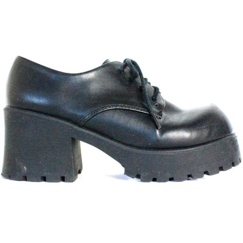 hella 90s /// Chunky Heel Platform oxford Clueless Black ankle Boots... ($68) ❤ liked on Polyvore featuring shoes, boots, ankle booties, heels, chunky heel booties, black ankle boots, black platform booties, lace up heel booties and black lace up booties Jeffrey Campbell Boots, Chunky Heel Booties, Black Lace Up Boots, Oxford Platform, Chunky Heels Boots, Black Heel Boots, Platform Heels Chunky, Black Platform, Chunky Boots