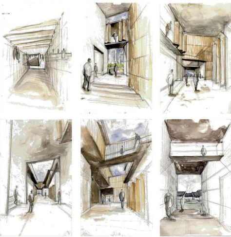 Conceptual Sketches, Perspective Sketch, Watercolor Architecture, Architecture Graphics, Interior Sketch, Tainan, Architectural Sketch, Architectural Drawing, Architecture Rendering