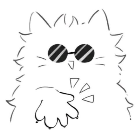 Chibi Cats Cute, Cat Fanart Icon, Jujutsu Kaisen Gojo Chibi, Jujutsu Kaisen Fanart Cute, Gojo As A Cat, Cat Manga Icon, Gojo Satoru Cute Chibi, Gojo Cat Drawing, Gojo Chibi Manga