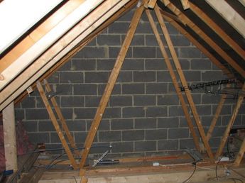 roof trusses Loft Conversion Roof, Attic Truss, Truss Design, Roof Truss Design, Loft Conversions, Attic Loft, Attic Flooring, Attic Conversion, Home Building Tips