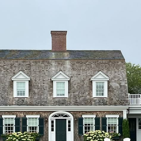 Gambrel Colonial House, Gambrel Roof House, Gambrel House, Patrick Ahearn Architect, Split Foyer, Roof Windows, House Shutters, Gambrel Roof, Dutch Colonial