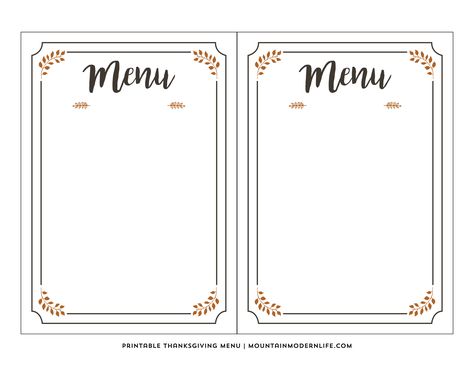 School Menu Template Free Printable, Free Printable Menu Template, Papan Menu, Free Printable Menu, Free Menu Templates, Diy Menu, Menu Card Design, Take Out Menu, Italian Party