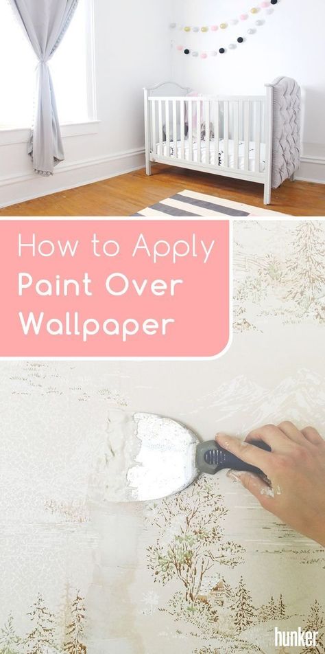 Paint Over Wallpaper, Painting Over Wallpaper, Remove Wallpaper, Spa Room Decor, Wall Art Tree, Pop Ceiling Design, Bathroom Redesign, Room Transformation, Diy Home Repair