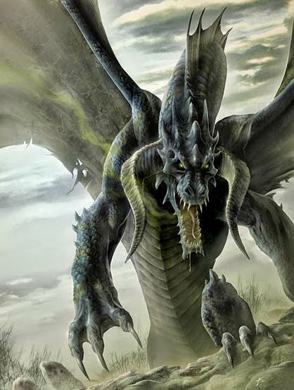 Dragons Creature Fantasy, Dragon's Lair, Dnd Dragons, Cool Dragons, Dragon Pictures, Green Dragon, Fantasy Monster, Dragon Artwork, Mythological Creatures