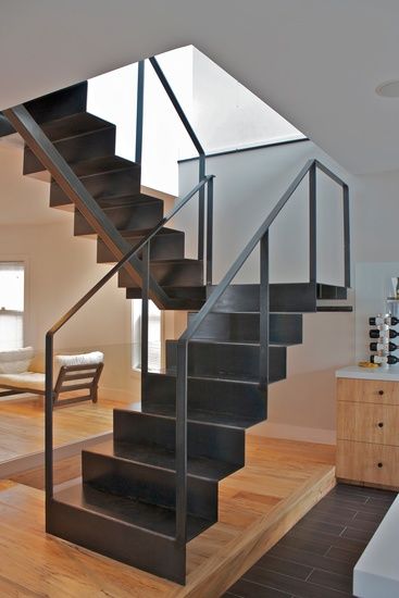 FEATURE STAIRCASES - Modern Railings, Custom Stairs, Modern Staircase design, Custom Stair Design, Custom metal doors, metal doors, custom metal, metal stairs Interior Stair Railing, Modern Railing, Rustic Stairs, Modern Stair Railing, Wrought Iron Stairs, Stair Railing Design, Metal Stairs, Stairs Design Modern, Floating Stairs