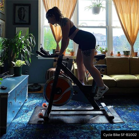 What does your at home cycle bike setup look like? 📷: @thetokaredit⁠ ⁠ Featured product: SF-B1002 Belt Drive Indoor Cycling Bike ⁠ Indoor Cycling Aesthetic, Cycling Aesthetic, Biking Aesthetic, Cycling Instructor, Cycle Training, Indoor Cycling Bike, Indoor Bike, Bicycle Women, Indoor Cycling