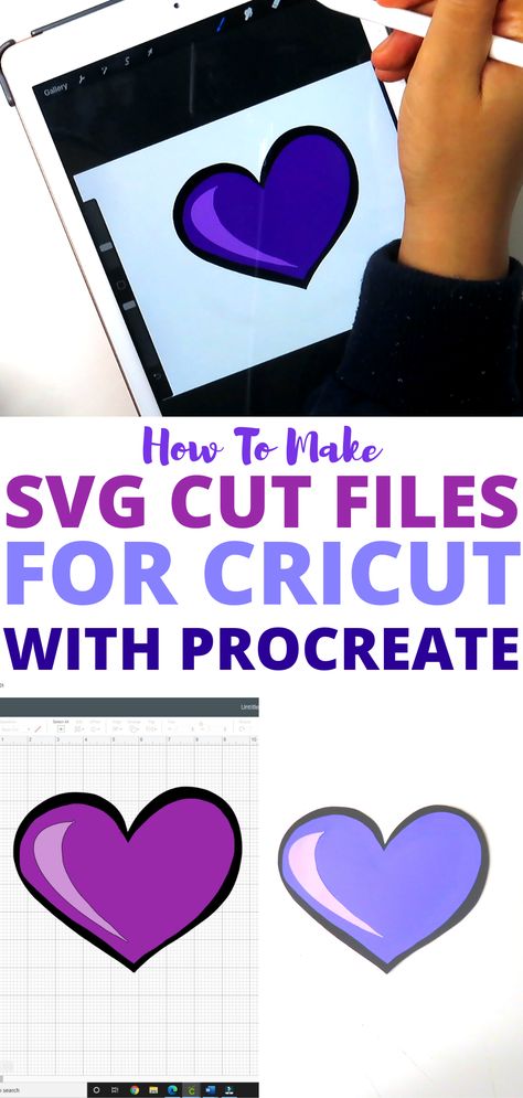 Procreate Projects For Beginners, How To Use Procreate For Beginners, Ipad Cricut, Make Svg Files, Procreate Resources, Cricut Apps, Svg Tutorial, Procreate App Tutorial, Cricut Banner