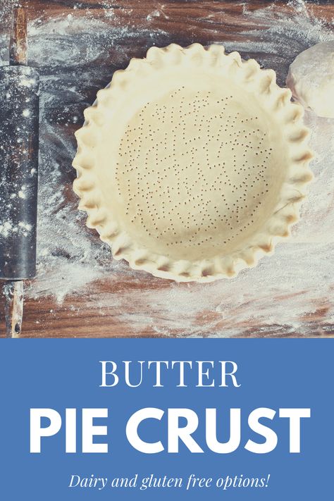 Planning on making some tasty pies this holiday season? This is the best Butter Pie Crust recipe you will find! It's so simple and easy to make. Best Butter Pie Crust, Single Pie Crust Recipe, Flaky Butter Pie Crust, Butter Pie Crust Recipe, Easy Flaky Pie Crust, Easy Pie Crust Recipe, Pie Crust With Butter, No Fail Pie Crust, Easy Holiday Baking