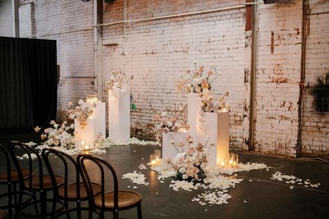 Wedding Pillars, Romantic Florals, Ceremony Flowers, Ceremony Backdrop, Wedding Mood, White Vases, Wedding Deco, Ceremony Decorations, Wedding Arch