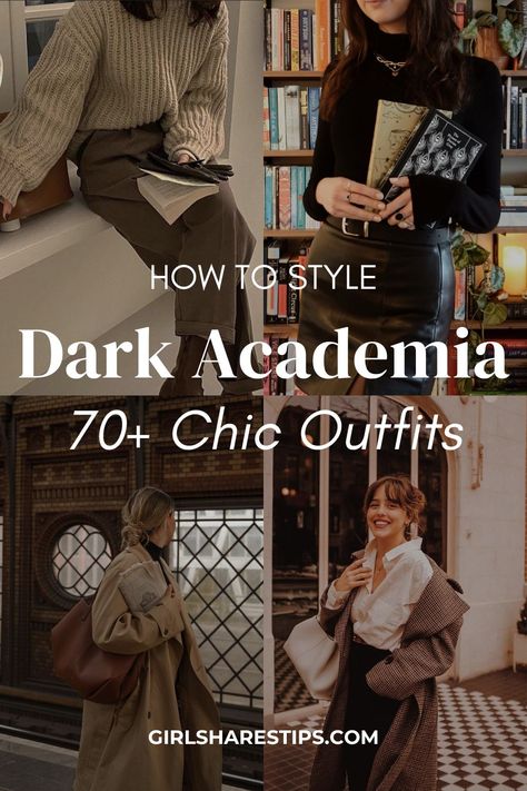 Glam Academia Aesthetic, Dark Academia Boots Outfit, Casual Dark Academia Outfits Fall, Old School Outfit Ideas, Old Money Fall Style, Dark Academia Night Outfit, Classic School Outfits, Soft Dark Academia Aesthetic, Soft Classic Capsule Wardrobe