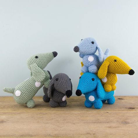 Gratis Haakpatronen Crochet Amigurumi Free Patterns, Crochet Amigurumi Free, Crochet Diy, Crochet Dog, Diy Couture, Knitting For Kids, Crochet Home, Knitted Toys, Crochet Patterns Amigurumi