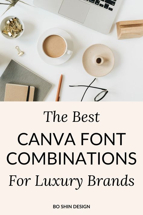 Click here to see 5 Canva font combinations that you can use for branding! Fonts and typography are so important for a branding design, and you can steal 5 fonts for an elegant branding design today. Canva Best Font Combination, Elegant Font Combinations Canva, Branding Font Combinations, Canva Font Pairing Ideas, Calgary Font Pairing, Fonts For Luxury Brands, Best Canva Fonts Pairing, Luxury Font Pairing, Brand Fonts Combinations Canva