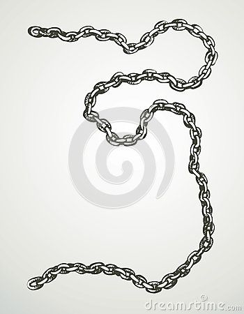 Chain Link Illustration, Chains Drawing Reference, Chain Drawing Reference, Drawing Chains, Chains Reference, Chain Sketch, Chain Illustration, Chain Vector, Chain Drawing