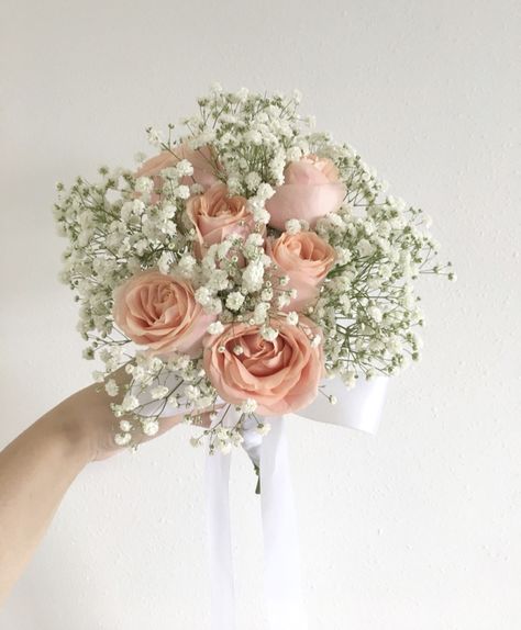 Prom Bouquet Ideas Light Pink, Pink Flower Bouquet Bridesmaid, Light Pink Flower Bouquet Prom, Light Pink White And Green Bouquet, Light Pink And White Wedding Bouquet, Pink And White Hoco Bouquet, Wedding Bouquets Light Pink, Green And Pink Flower Bouquet, Light Pink Prom Flowers