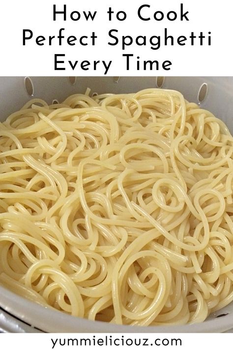 How Long To Cook Spaghetti Noodles, How To Cook Spaghetti Noodles, How To Make Spaghetti Noodles, How To Make Spaghetti Better, How To Cook Spaghetti, Easy Spagetti Recipe, Perfect Spaghetti, Quick Delicious Dinner, Spagetti Recipe