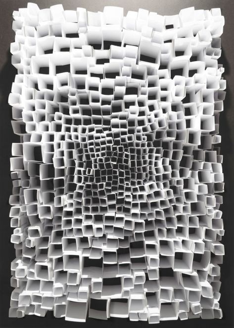 Six Contemporary Photographers on Paper as a Source of Inspiration | The Getty Iris Futuristic Architecture, Paper Installation, Paper Architecture, Textil Design, 3d Studio, Cardboard Art, Contemporary Photographers, Paper Sculpture, Abstract Sculpture