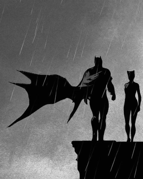 Batman And Catwoman Art, Batman And Catwoman Aesthetic, Batman With Catwoman, Batman And Catwoman Wallpaper, Cat Woman And Batman, Batman And Catwoman Matching Pfp, Catwoman Drawing, Catwoman Pfp, Catwoman And Batman