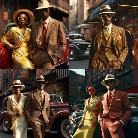 Harlem Nights Outfits, 1st Cruise, Haint Blue, Harlem Nights, Dapper Mens Fashion, Courthouse Wedding, Modern Art Deco, Spiritual Art, 60th Birthday