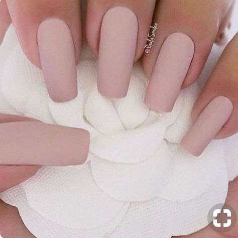 Pink Matte Nails, Nexgen Nails Colors, Matte Nail Colors, Pale Pink Nails, Shiny Nails Designs, Mauve Nails, Coffin Nails Matte, Matte Nail Polish, Matte Nails Design