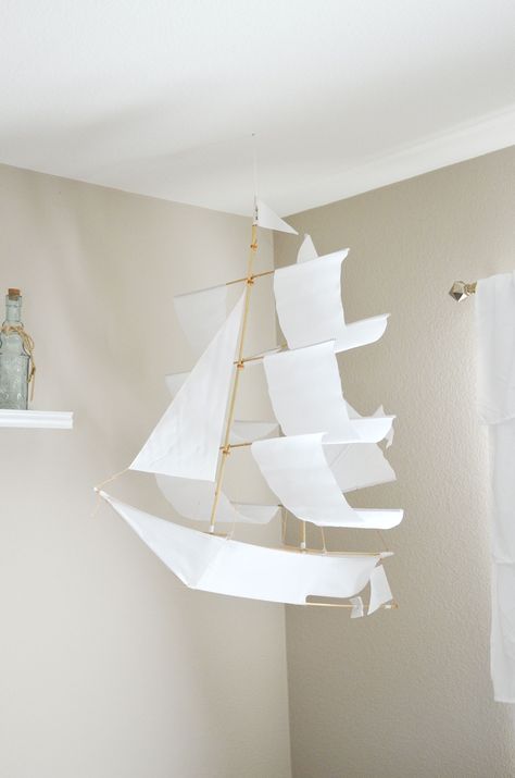 Ship Themed Nursery, Ship Nursery Theme, Pirate Ship Nursery, Neverland Nursery Neutral, Neutral Mermaid Nursery, Neverland Themed Room, Neverland Nursery Boy, Sail Boat Nursery Theme, Boat Nursery Theme