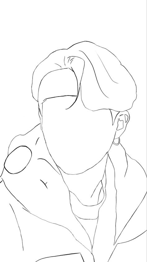 You can make some shirts designs with this!! ☺️🥺 Yoongi Outline Drawing, Suga Outline Drawing, Yoongi Line Art, Bts Outline Drawing, Suga Line Art, Bts Line Art, Neon Line Art, Bts Painting, Line Art Wallpaper