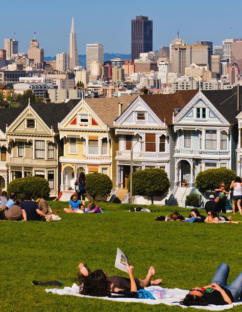 Alamo Square, Painted Ladies, San Francisco City, San Francisco Travel, California Travel Road Trips, San Fran, Future Travel, San Francisco Bay Area, California Travel