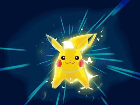 2.5D Pikachu by Jonny Bursnell on Dribbble Pokemon Gif, Cat City, Motion Graphics Inspiration, Banner Gif, Motion Design Animation, Christmas Train, Animation Reference, Magic Circle, Motion Graphic