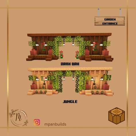 #minecraft #minecraftmemes #minecraftbuilds #minecraftbuild #minecraftdesign #minecraftdecorations #minecraftwall #minecraftgarden #minecraftgate #minecraftgardenideas Minecraft Grand Entrance Ideas, Wall Entrance Minecraft, Cool Minecraft Entrance, Minecraft Gates Design, Cute Minecraft Entrance Ideas, Minecraft Sign Board Design, Minecraft Wall Interior, Minecraft Notice Board Design, Garden Entrance Minecraft