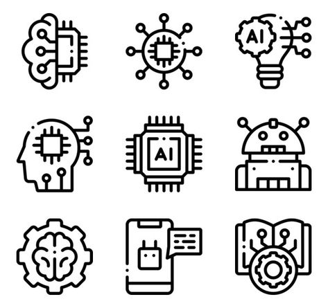 Tech Icon Design, Tech Icons, Technology Drawing, Icon Graphic Design, Tech Drawing, Custom Car Stickers, Interactive Art Installation, Science Icons, Education Icon