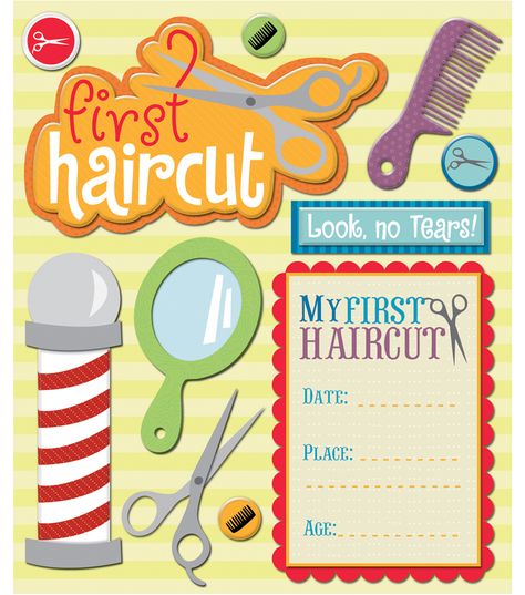 Baby Boy First Haircut, Pregnancy Scrapbook, Baby Haircut, Baby Record Book, Boy Scrapbook Layouts, Baby Boy Haircuts, Baby Scrapbook Pages, Scrapbooking Layouts Baby, Baby Boy Scrapbook