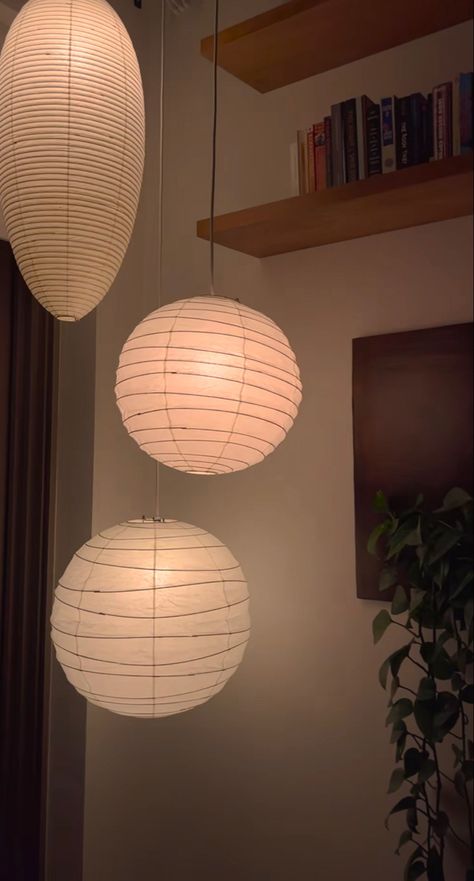 Aesthetic Light Fixtures Bedroom, Paper Lanterns Bedroom Decor, Paper Lantern Room Decor, Paper Lantern In Bedroom, Hanging Lanterns Bedroom, Paper Lantern Bedroom, Lanterns In Bedroom, Hanging Paper Lanterns Bedroom, Paper Lantern Apartment