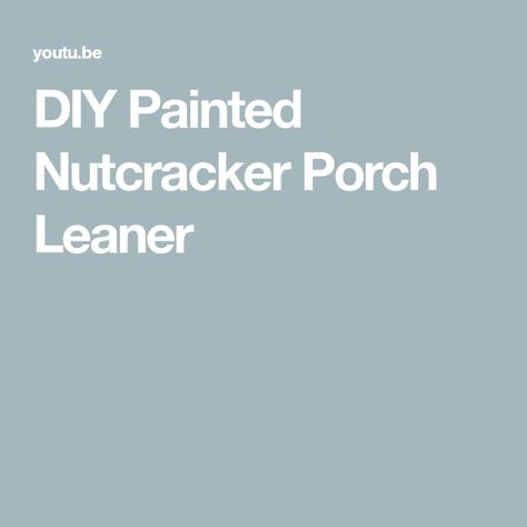 DIY Painted Nutcracker Porch Leaner Nutcracker Porch Leaner, Diy Painted Nutcracker, Painted Nutcracker, Diy Cardboard, Nutcracker, Diy Painting, Christmas Food, Decorating Ideas, Christmas Crafts