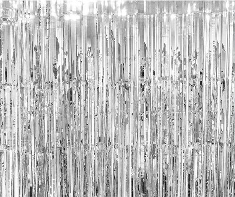 Party Curtain Foil Silver Fringe Curtains Photo Backdrop Metallic Foil Fringe Curtain for Birthday W Streamer Party Decorations, Foil Curtain, Party Photo Backdrop, Gold Door, Party Streamers, Photo Backdrop Wedding, Curtain Backdrops, Fringe Backdrops, Curtain Fringe