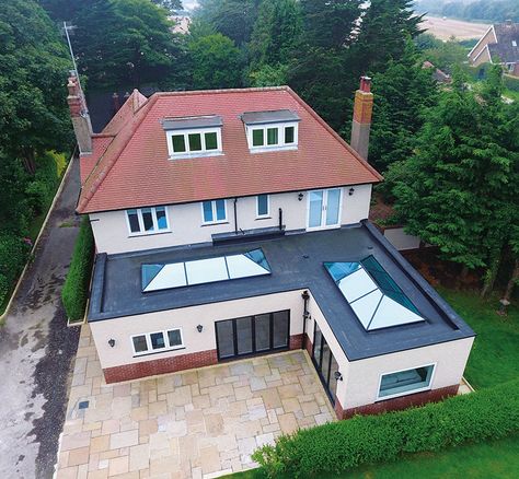 Lantern Roof Extension, Lantern Installation, Lantern Roof Light, Grp Roofing, Lantern Roof, Aluminium Roof, Small Extension, Flat Roof Extension, Window Glazing