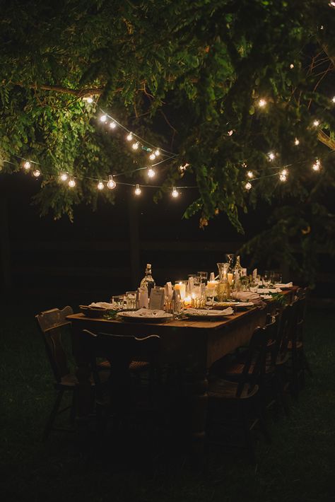 Outdoor Dinner Parties, Garden Party Decorations, Outdoor Dinner, Garden Parties, Backyard Party, Outdoor Party, Outdoor Entertaining, Backyard Wedding, Garden Lighting