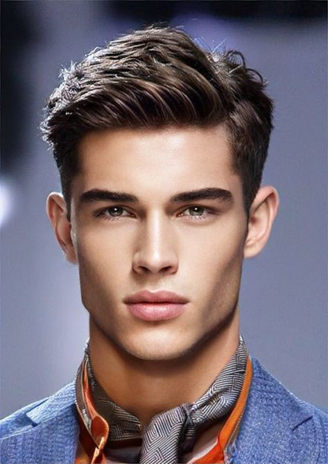 Vacation Outfits Men, Famous Male Models, Fashion Illustration Face, Male Model Face, Mens Hair Colour, Mens Hairstyles Thick Hair, Face Men, Man Photography, Model Face