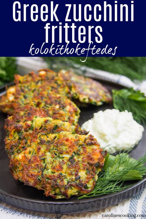 Mediterranean Zucchini Fritters, Zucchini Feta Spinach Fritters, Greek Courgette Fritters, Zucchini Feta And Spinach Fritters, Zucchini Spinach Feta Fritters, Greek Zucchini Balls, Zucchini Falafel Recipes, Grated Zucchini Recipes Healthy, Zucchini Feta Fritters