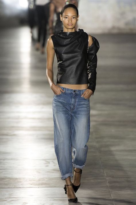 Runway Denim, Moda Jeans, Anthony Vaccarello, 가을 패션, Fashion Show Collection, Fashion 2017, Spring 2017, Outfits Casuales, Look Fashion