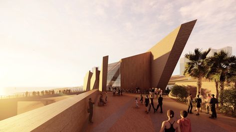 Daniel Libeskind designs angular archeology museum for northern Chile Angular Architecture, Santiago Calatrava Architecture, Daniel Libeskind, Atacama Desert, Interior Design News, Santiago Calatrava, Zaha Hadid Architects, Modern Architecture House, Chinese Architecture